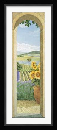 Framed Andrea Del missier - Scorcio di Campagna Size 13x39.5 Print