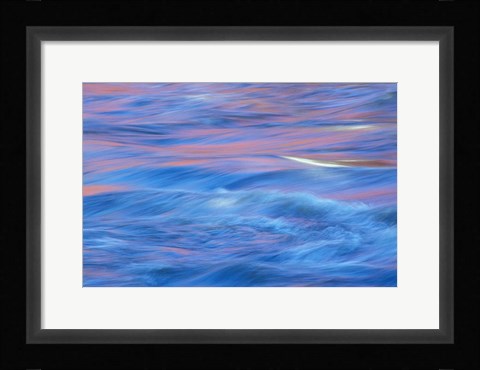 Framed Covered Bridge Reflection in the Housatonic River, Litchfield Hills, Connecticut Print