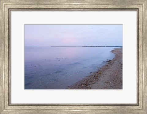 Framed Early Morning on the Beach at Griswodl Point in Old Lyme, Connecticut Print