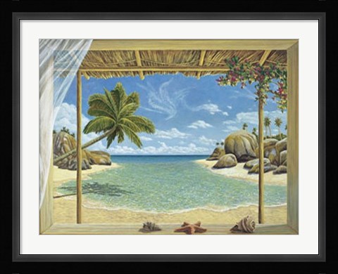 Framed Seychelles View Print