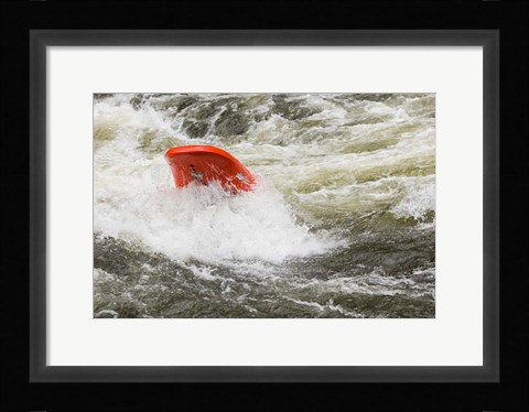 Framed Kayaking, Farmington River, Connecticut Print