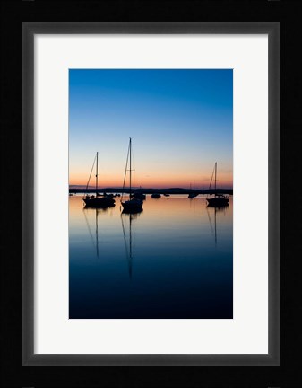 Framed Sailboat, Connecticut River Print