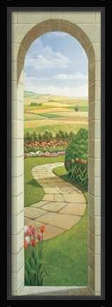 Framed Portico Sul Giardino Print