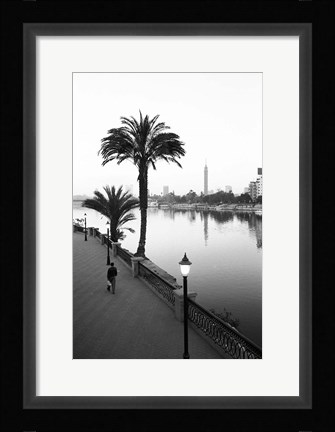 Framed View of the Nile River, Cairo, Egypt Print