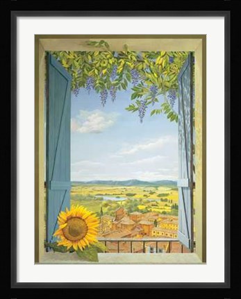Framed Finestra Sul Borgo Print