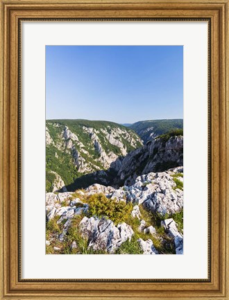 Framed Gorge of Zadiel in the Slovak karst, National Park Slovak Karst, Slovakia Print
