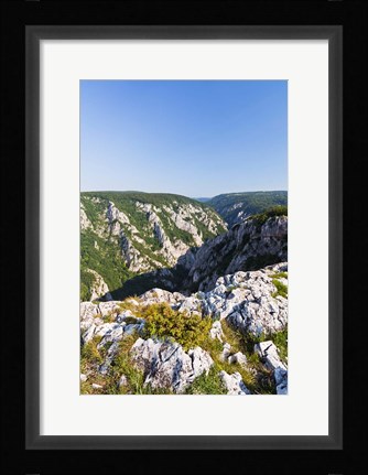 Framed Gorge of Zadiel in the Slovak karst, National Park Slovak Karst, Slovakia Print