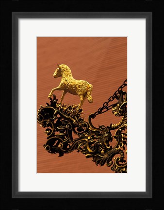 Framed House of the Good Shepherd Sign, Bratislava, Slovakia Print