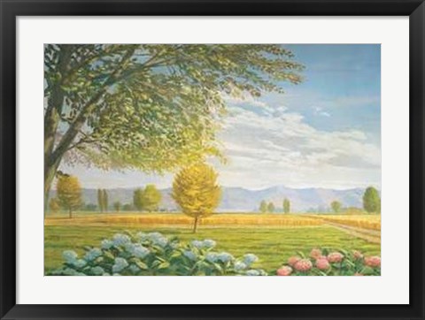 Framed Vista Sulla Campagna Print
