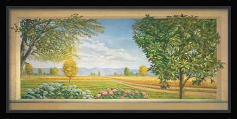 Framed Vista Sulla Campagna Print