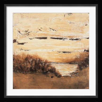 Framed Evenings Amber II Print