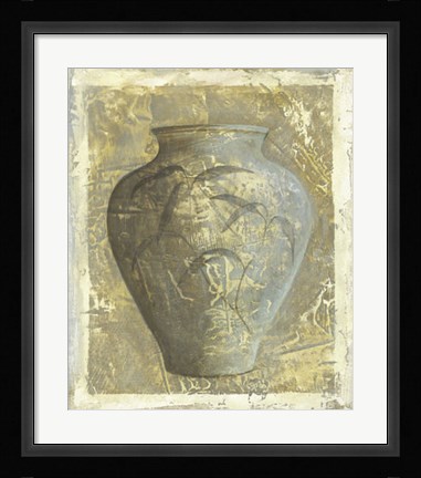 Framed Vase Tropical II Print
