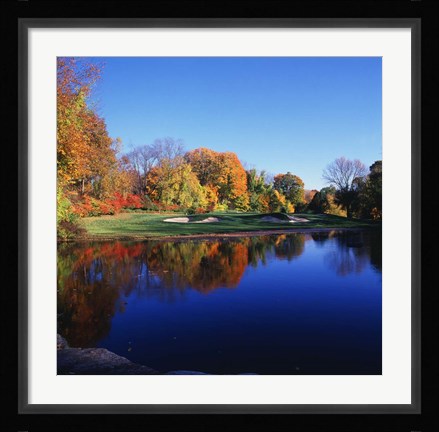 Framed Trees in a golf course, Patterson Club, Fairfield, Connecticut Print
