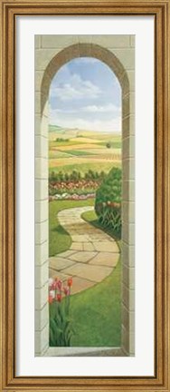 Framed Portico Sul Giardino Print