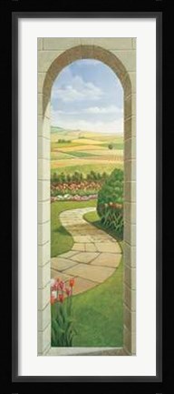 Framed Portico Sul Giardino Print