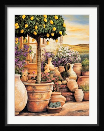 Framed Lemon Topiary Print