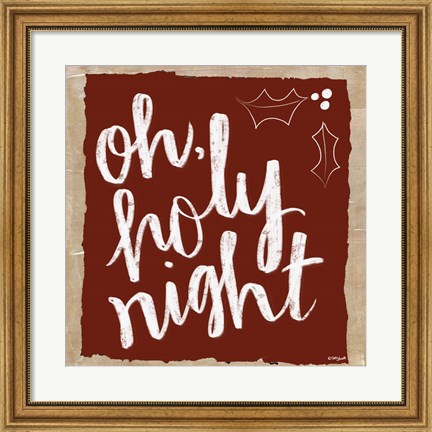 Framed Oh Holy Night Print