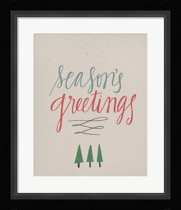 Framed Season's Greetings Print
