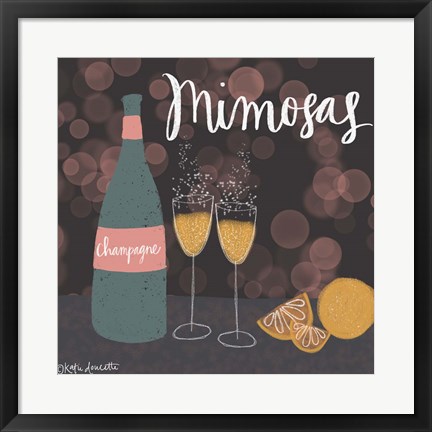 Framed Mimosas Print