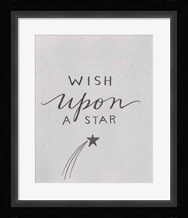 Framed Wish Upon a Star Print