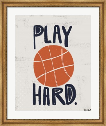 Framed Basketball Print