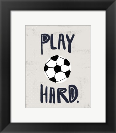 Framed Soccer Print