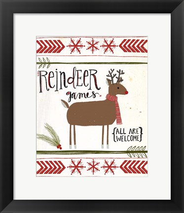 Framed Reindeer Games Print