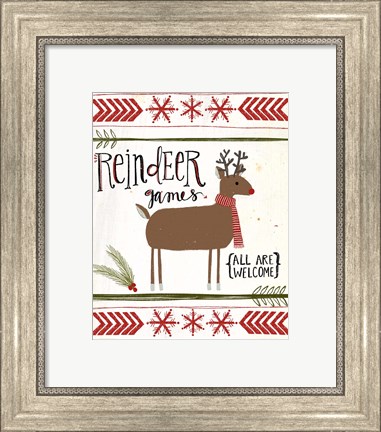 Framed Reindeer Games Print