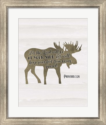 Framed Proverbs 3-26 Print