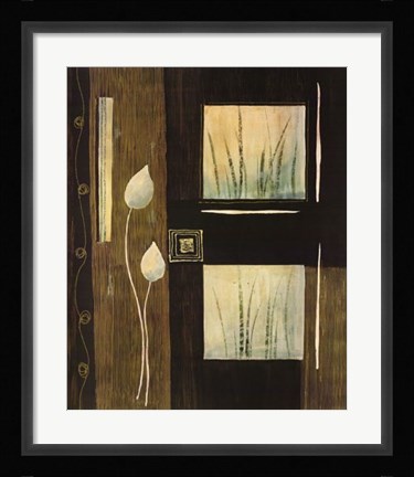 Framed Pensee Decorative I Print