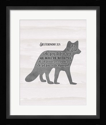 Framed Deuteronomy 31-8 Print