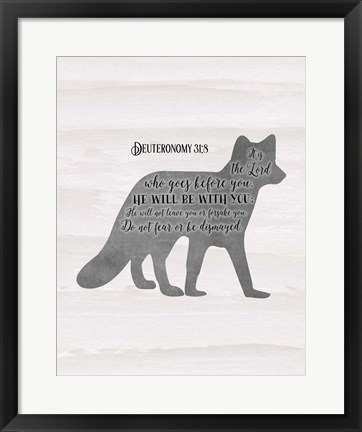Framed Deuteronomy 31-8 Print