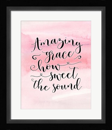 Framed Amazing Grace Print
