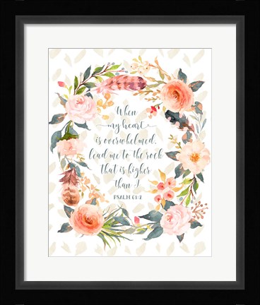 Framed Psalm 61-2 Print