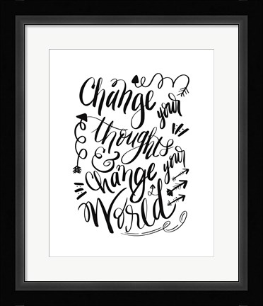 Framed Change Your World Print