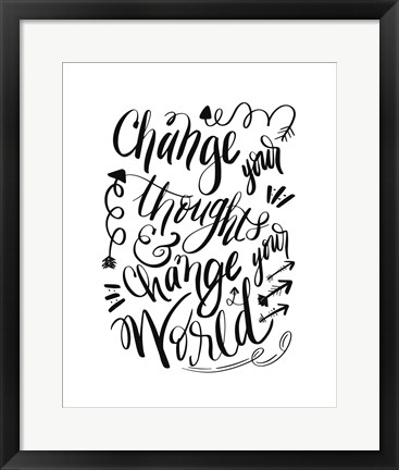 Framed Change Your World Print