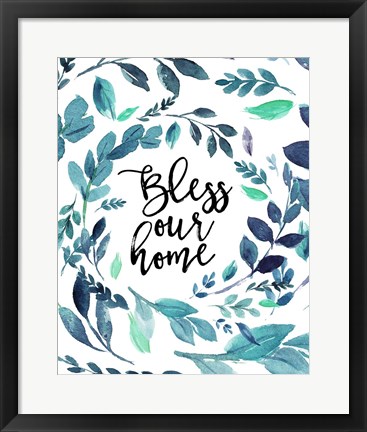 Framed Bless Our Home Print