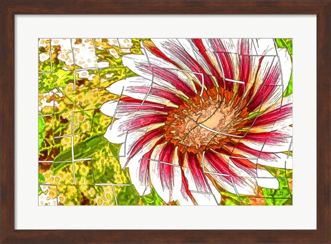 Framed Floral Twist Print