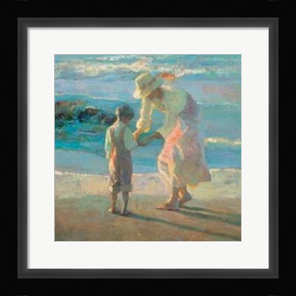 Framed On the Beach Print