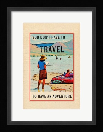 Framed Travel in a Book Print