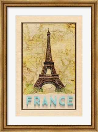 Framed Travel France Print