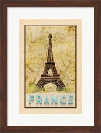 Framed Travel France Print
