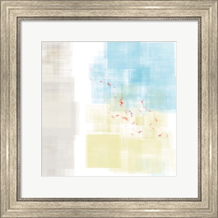 Framed Abstract Splatter I Print