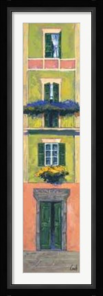 Framed Balconi Liguri I Print