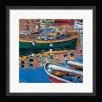 Framed Riflessi Nel Porto Print