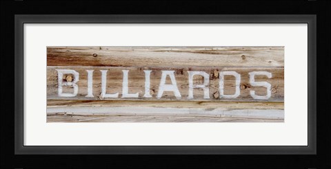 Framed Billiards Print