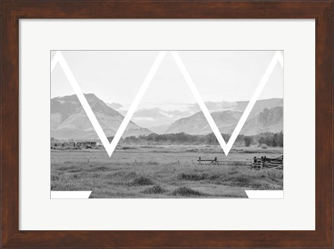 Framed Cattle Country Print