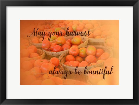 Framed Harvest Wish Print