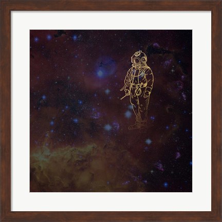 Framed Universe Diver Print