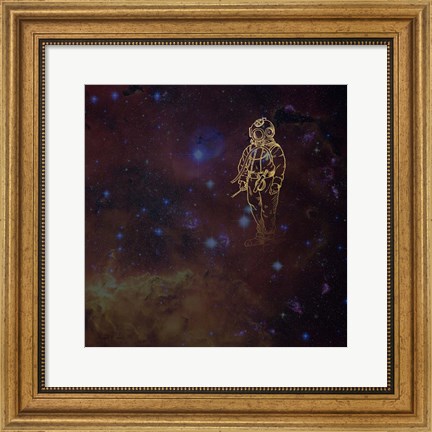 Framed Universe Diver Print